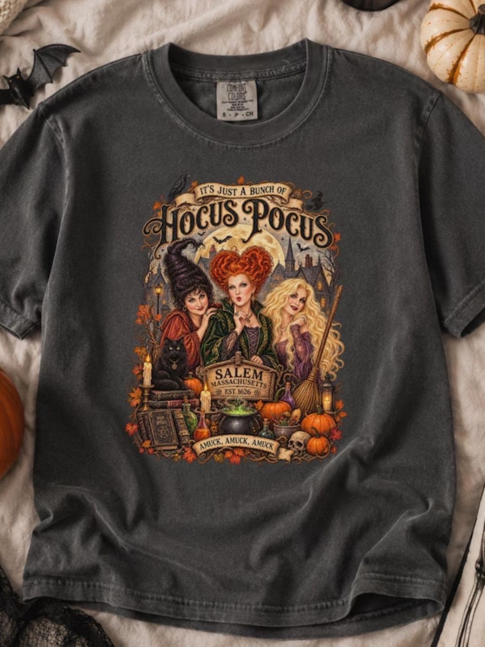 Comfort Colors Pepper Hocus Pocus Graphic Tee